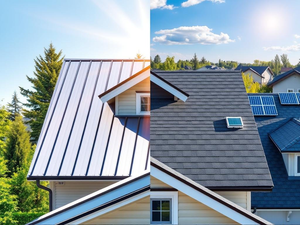 metal vs shingle roof energy efficiency comparison